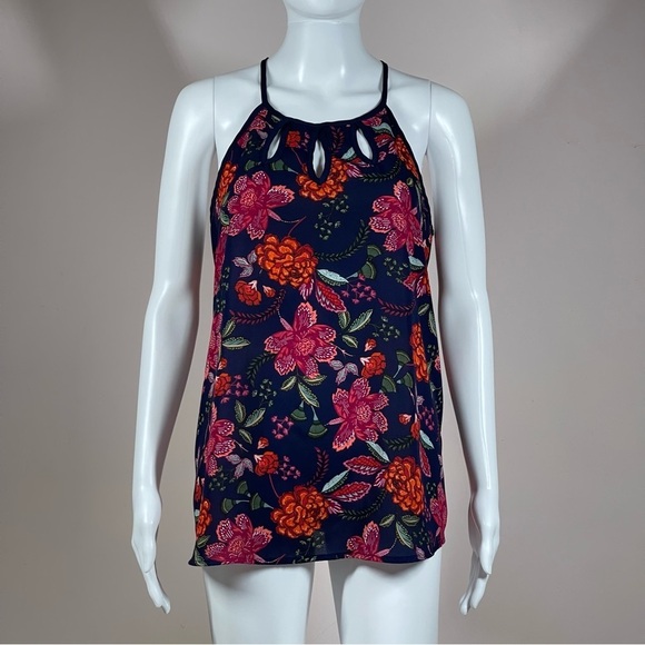 PAPERMOON Women’s Cutout Floral Tank Top size XL - Picture 1 of 8